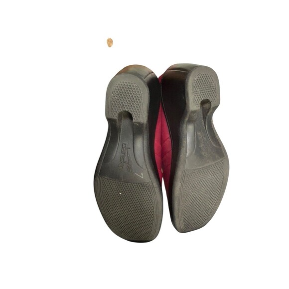 Dansko Womens Aubrey Clog Shoes Red Round Toe Slip Ons Size 39 - Picture 9 of 9